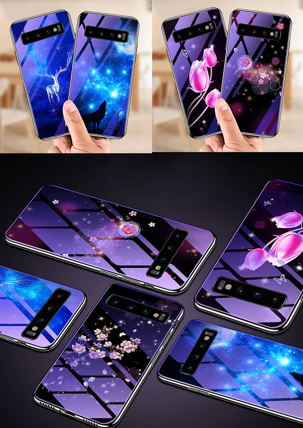 Tempered Glass Case for Samsung GALAXY A10 A30 A50 A70 A80 A90 M20 Flowers Space Floral Deer Cover Luxury Phone Case Soft Coque
Tempered Glass Case for Samsung GALAXY A10 A30 A50 A70 A80 A90 M20 Flowers Space Floral Deer Cover Luxury Phone Case Soft Coque