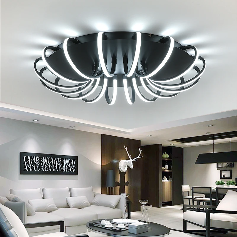 ALuminum Round Modern led ceiling Chandelier light for living room bedroom Black or White Dec AC85-265V Ceiling Chandelier
ALuminum Round Modern led ceiling Chandelier light for living room bedroom Black or White Dec AC85-265V Ceiling Chandelier