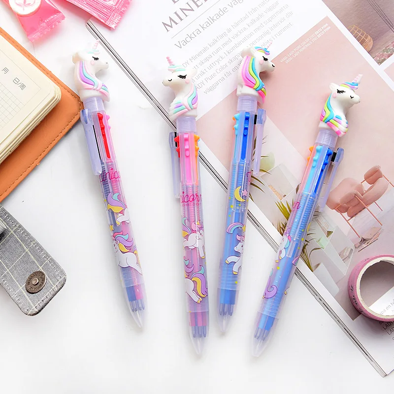 1 Pcs Cute Cartoon Unicorn 6 Colors Multifunction Ballpoint Pen Students Kids Writing Gift Stationery School Supplies
1 Pcs Cute Cartoon Unicorn 6 Colors Multifunction Ballpoint Pen Students Kids Writing Gift Stationery School Supplies