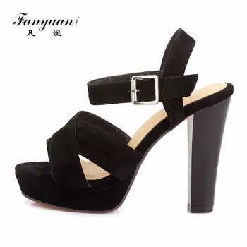 Best Selling Fanyuan Women's Sandals 2018 New Design Platform Shoes Ladies Flock Ankle Strap Summer Sandals Concise Wedding Shoe
Best Selling Fanyuan Women's Sandals 2018 New Design Platform Shoes Ladies Flock Ankle Strap Summer Sandals Concise Wedding Shoe