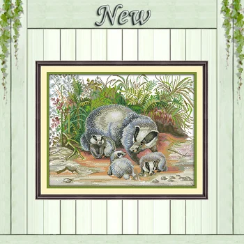 The badger family animal diy painting counted print on canvas DMC 11CT 14CT kits chinese Cross Stitch embroidery needlework Sets
The badger family animal diy painting counted print on canvas DMC 11CT 14CT kits chinese Cross Stitch embroidery needlework Sets