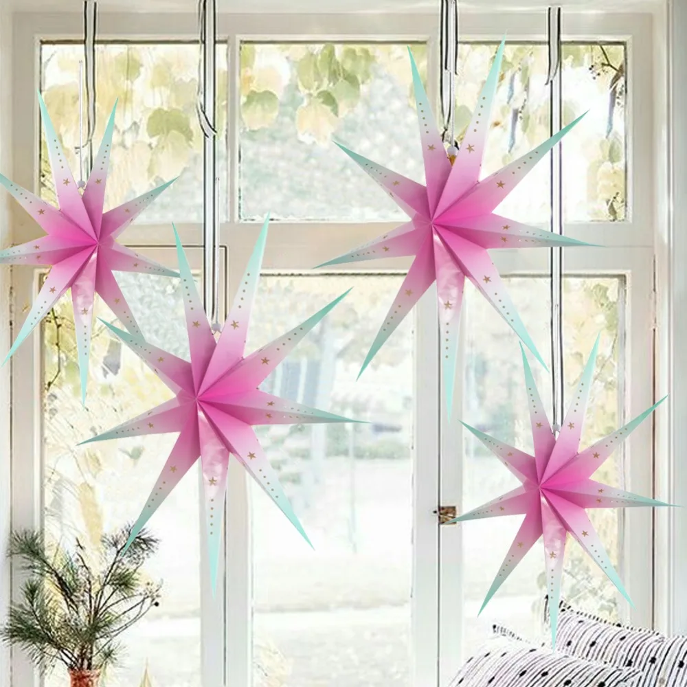 1pc 60cm Pink Star Lantern Decoration Christmas New Year Hanging 3D Nine Angle Hi-Q Girl Home Featival Decor New
1pc 60cm Pink Star Lantern Decoration Christmas New Year Hanging 3D Nine Angle Hi-Q Girl Home Featival Decor New