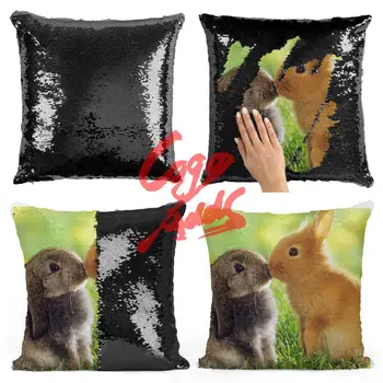 DIY Mermaid Rabbit Sequin Cushion Cover Magical Throw Pillowcase 40x40cm Color Changing Reversible Pillow Case Drop Ship 
DIY Mermaid Rabbit Sequin Cushion Cover Magical Throw Pillowcase 40x40cm Color Changing Reversible Pillow Case Drop Ship