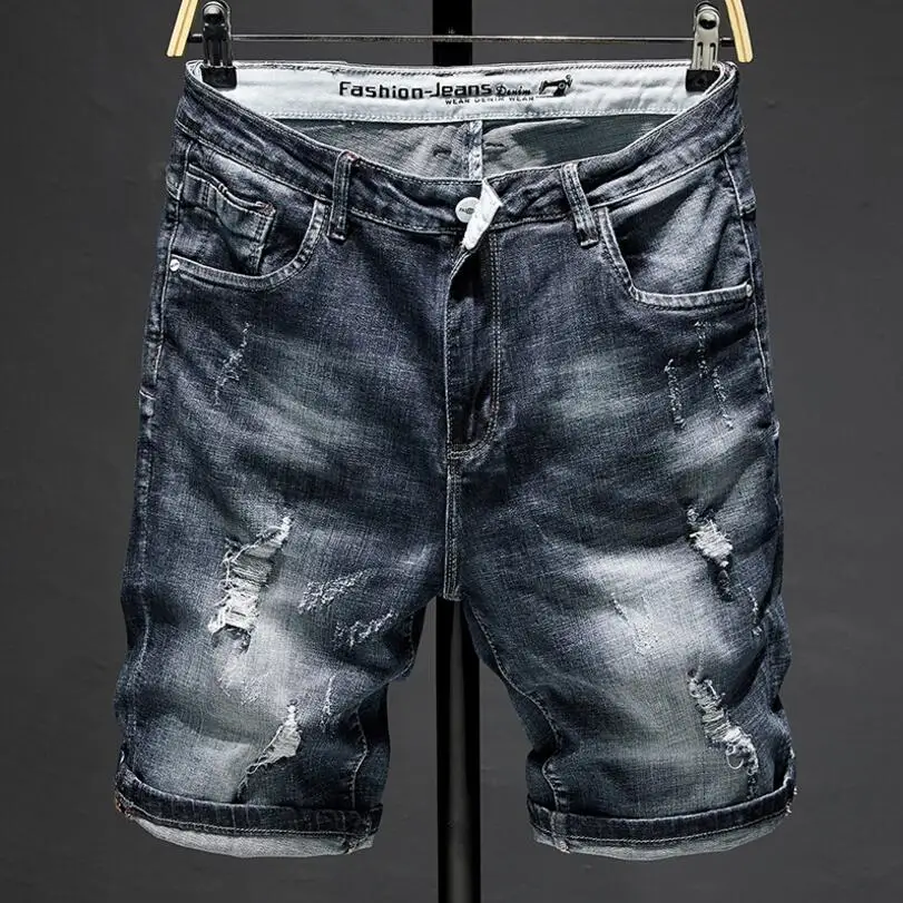Men Summer Short Jeans Holes Denim Shorts High Quality Men Cotton Stretch Jean Shorts Slim Black Jeans Shorts Men Skinny jeans
Men Summer Short Jeans Holes Denim Shorts High Quality Men Cotton Stretch Jean Shorts Slim Black Jeans Shorts Men Skinny jeans