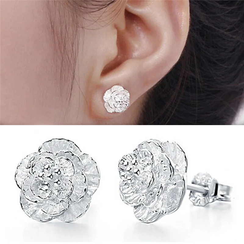 Hot Fashion Gift Silver Plated Alloy Earrings 1 Pair New Women Romantic Cherry Flower Pattern Ear Stud Fine Jewelry
Hot Fashion Gift Silver Plated Alloy Earrings 1 Pair New Women Romantic Cherry Flower Pattern Ear Stud Fine Jewelry