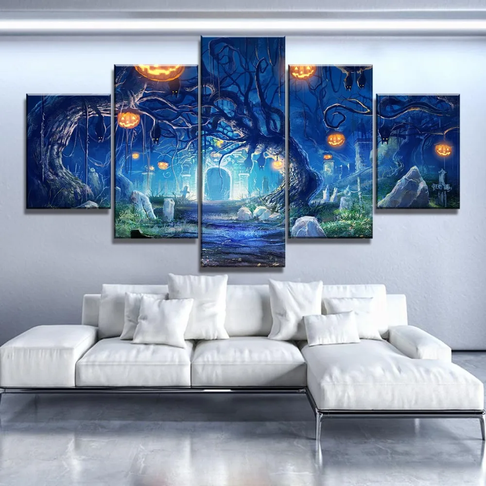 5 Piece HD Print Large Halloween Pumpkin Tree Cuadros Decoracion Paintings on Canvas Wall Art for Home Decorations Wall Decor
5 Piece HD Print Large Halloween Pumpkin Tree Cuadros Decoracion Paintings on Canvas Wall Art for Home Decorations Wall Decor