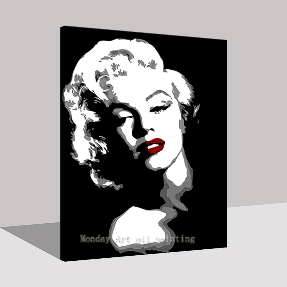 DIY-Painting-By-Numbers-Acrylic-Kits-Drawing-Eternal-Marilyn-Monroe-Oil-Pictures-Canvas-Hand-Paints-Coloring (2)