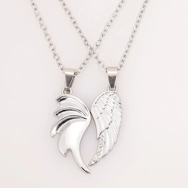 Newest Hot Sale Trendy Lovers Angel Wing Pendant Silver Plated Wings Pendant Necklace Jewelry Couple Simulation Necklaces
Newest Hot Sale Trendy Lovers Angel Wing Pendant Silver Plated Wings Pendant Necklace Jewelry Couple Simulation Necklaces