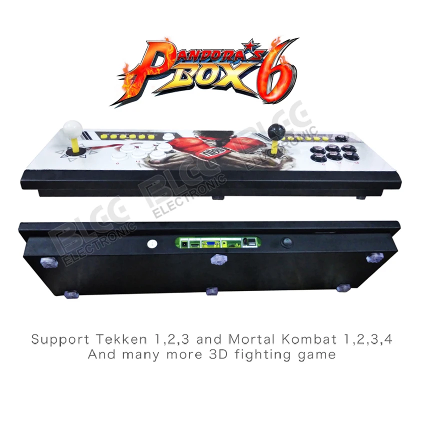 Pandora Box 6 1300 in 1 6 button Family 2 players joystick arcade console support HDMI VGA can ADD NEW Games by user
Pandora Box 6 1300 in 1 6 button Family 2 players joystick arcade console support HDMI VGA can ADD NEW Games by user