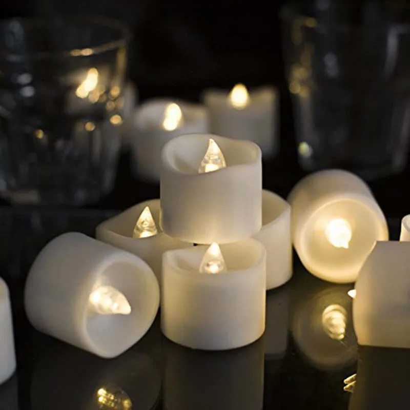 LED Tea Lights Flameless Candle with Remote,Warm White Flickering Flame, 1.4 x 1.3", Pack of 12
LED Tea Lights Flameless Candle with Remote,Warm White Flickering Flame, 1.4 x 1.3", Pack of 12
