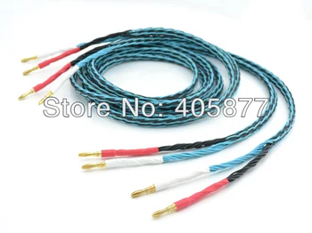 Hi-End A Pair 8TC hifi speaker cable 2.5m Golden Banana plug Speaker Cable 
Hi-End A Pair 8TC hifi speaker cable 2.5m Golden Banana plug Speaker Cable