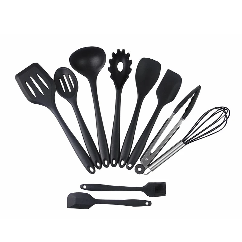 10 Piece Silicone Kitchen Utensils Cooking Utensil Set Spatula, Spoon, Ladle, Spaghetti Server, Slotted Turner. Cooking Tools
10 Piece Silicone Kitchen Utensils Cooking Utensil Set Spatula, Spoon, Ladle, Spaghetti Server, Slotted Turner. Cooking Tools