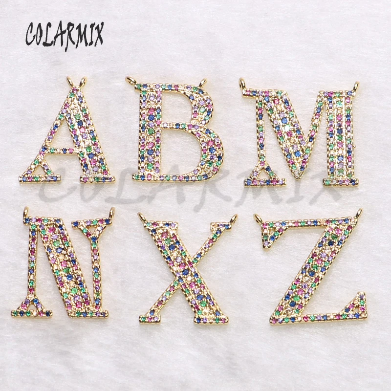 5 strands Rainbow zircon letters necklace alphabets pendants connector accessories pendants jewelry for women gift 5420
5 strands Rainbow zircon letters necklace alphabets pendants connector accessories pendants jewelry for women gift 5420