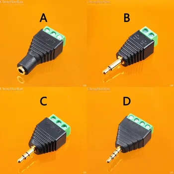 ChengHaoRan 50pcs No soldering Audio jack Plug Socket Connector Female + Male Adapter Wire Connector Audio terminals screw wire
ChengHaoRan 50pcs No soldering Audio jack Plug Socket Connector Female + Male Adapter Wire Connector Audio terminals screw wire