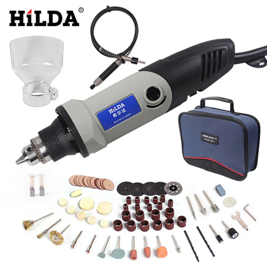 HILDA 220V 400W Mini Grinder 6 Position Variable Speed For Dremel Rotary Tool Grinding Power Tool with Dremel Accessories
HILDA 220V 400W Mini Grinder 6 Position Variable Speed For Dremel Rotary Tool Grinding Power Tool with Dremel Accessories