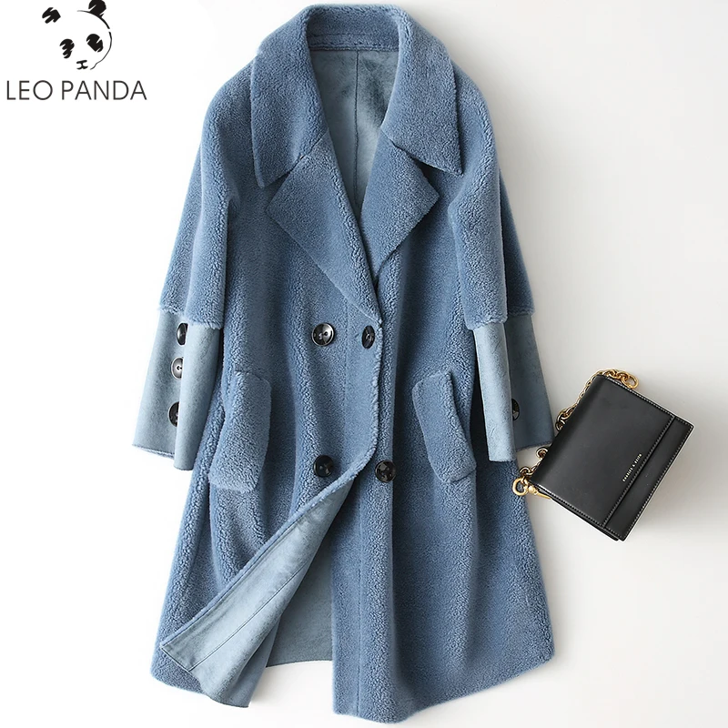 Sheep Shearling Jacket 2019 Real Wool Fur Coat Female Long Warm Winter Coats Women Double-breasted Real Suede Overcoat WHF61
Sheep Shearling Jacket 2019 Real Wool Fur Coat Female Long Warm Winter Coats Women Double-breasted Real Suede Overcoat WHF61