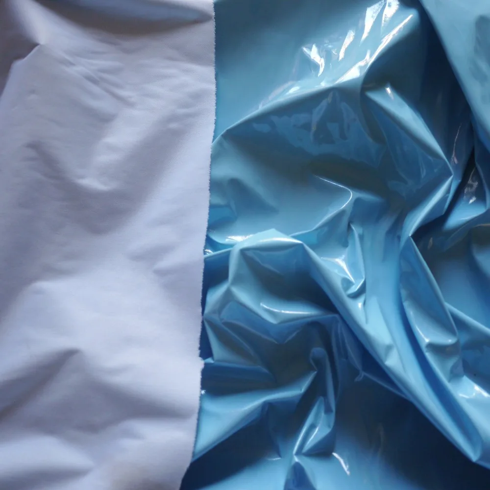 ABDL блестящий ПВХ винил Pleather Готический Фетиш Pitch blue By The Yard PU | Мать и ребенок