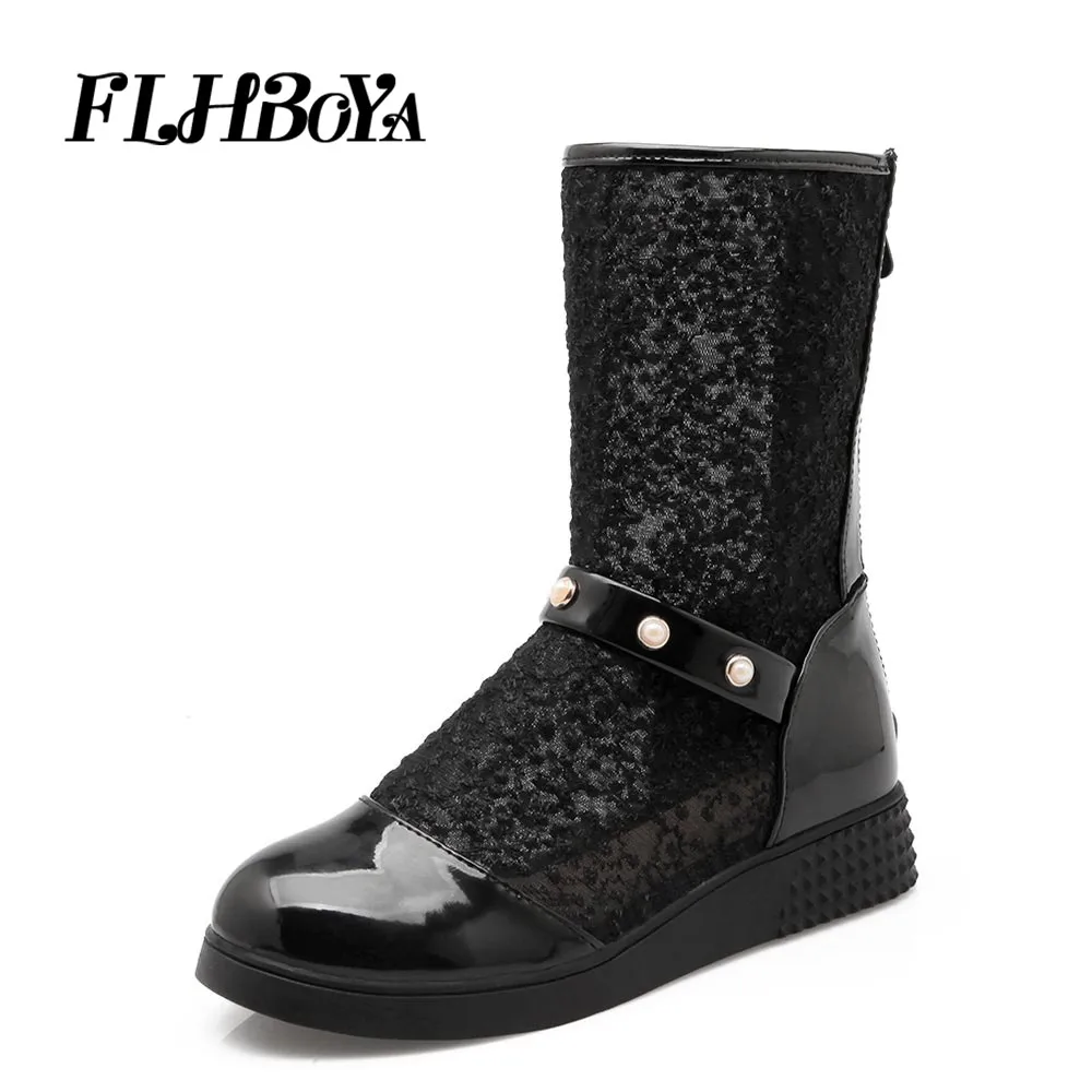FLHBOYA Spring Women Fashion Silk Long Boots Women Crystal Mid-Calf Slip-resistant Boots Female Solid Flat With Platfrom Shoes
FLHBOYA Spring Women Fashion Silk Long Boots Women Crystal Mid-Calf Slip-resistant Boots Female Solid Flat With Platfrom Shoes