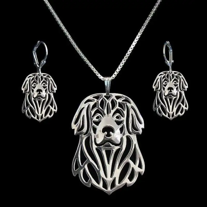 2018 Lovers' Hollow Out Leonberger Jewelry Set Women's Metal Alloy Dog Shaped Jewelry Set Drop Shipping
2018 Lovers' Hollow Out Leonberger Jewelry Set Women's Metal Alloy Dog Shaped Jewelry Set Drop Shipping