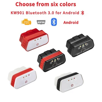 Konnwei KW901 OBD2 bluetooth 3.0 V1.5 Diagnostic tool Code Scanner Reader OBD 2 ELM 327 Bluetooth For Android
Konnwei KW901 OBD2 bluetooth 3.0 V1.5 Diagnostic tool Code Scanner Reader OBD 2 ELM 327 Bluetooth For Android