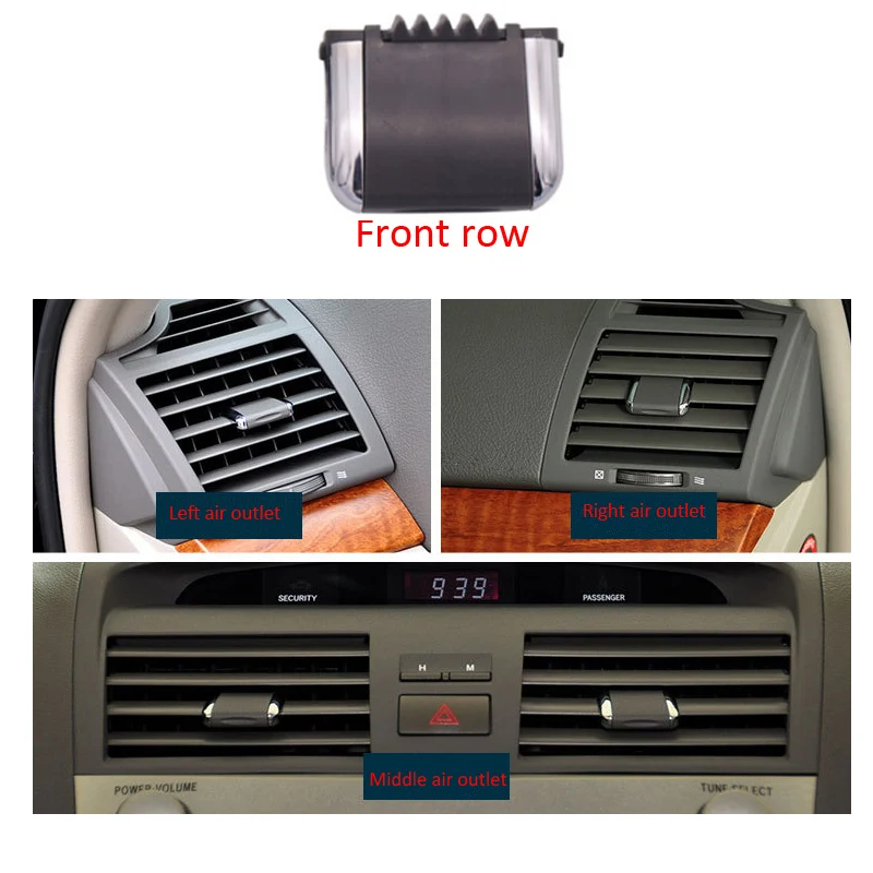1PC Air Conditioning Vent Toggle Piece Outlet Card Clip Wind Direction Adjustment Plectrum knob For Toyota camry
1PC Air Conditioning Vent Toggle Piece Outlet Card Clip Wind Direction Adjustment Plectrum knob For Toyota camry