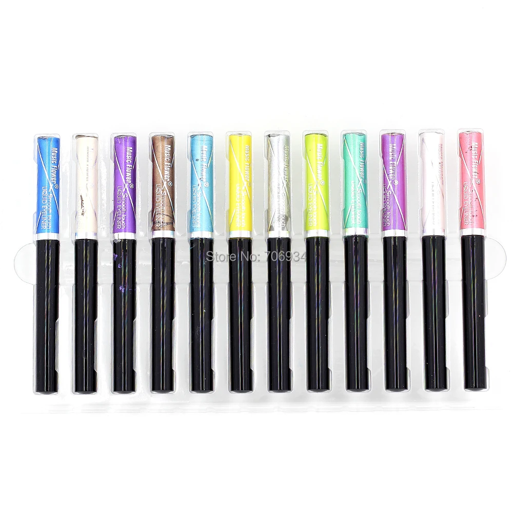 Glitter Eyeliner colored Makeup Perversion 12pcs 12Color Liquid Eyeliner Waterproof Entice Cheetah Eye Liner Net 4.2g M2087
Glitter Eyeliner colored Makeup Perversion 12pcs 12Color Liquid Eyeliner Waterproof Entice Cheetah Eye Liner Net 4.2g M2087