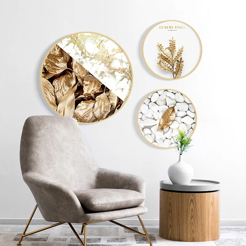Nordic Golden plants flowers canvas painting round poster and print modern wall art decor for living room bedroom aisle studio
Nordic Golden plants flowers canvas painting round poster and print modern wall art decor for living room bedroom aisle studio