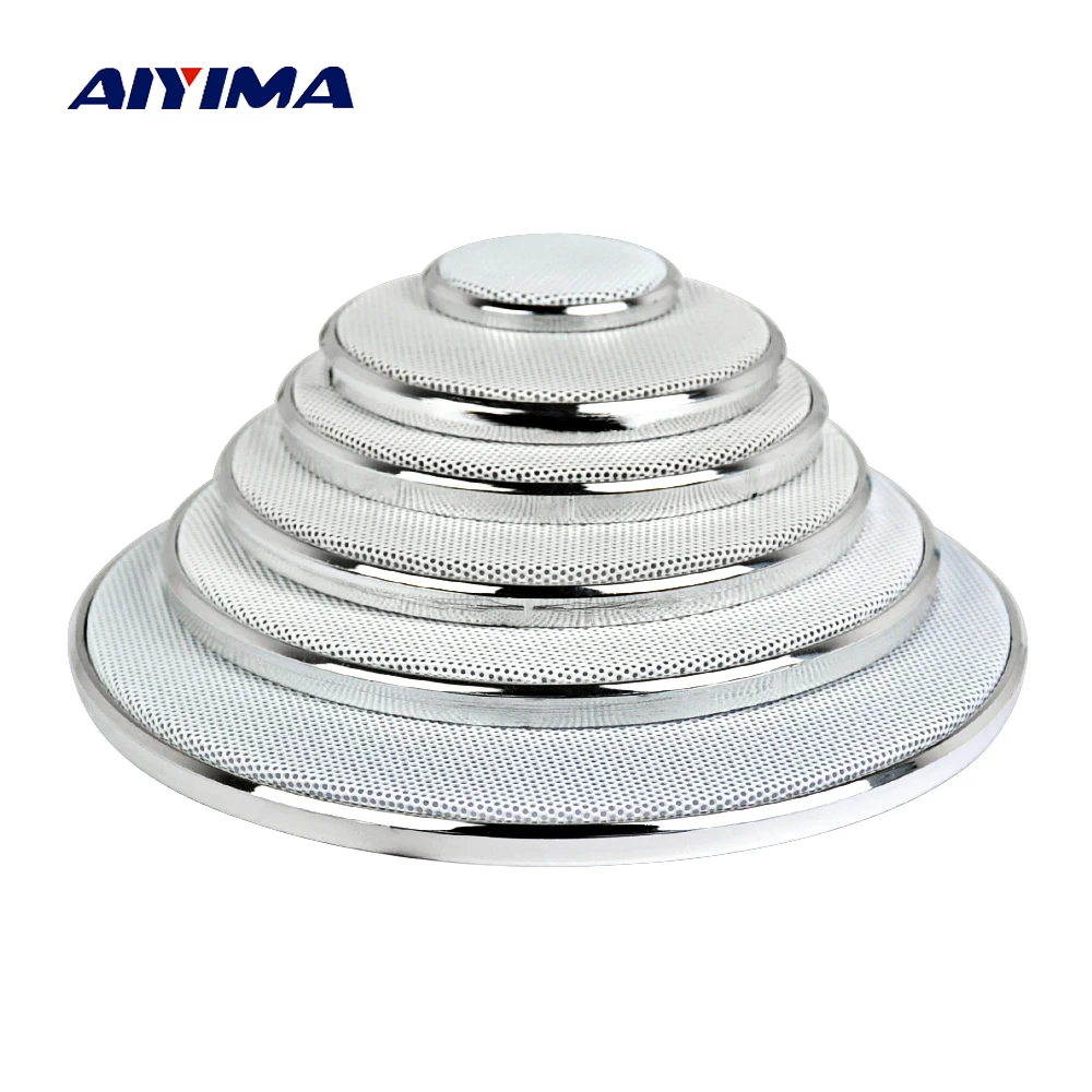 

AIYIMA 2Pc Audio Speakers Altavoz Prtatil Protective Cover 1/2/3/4/5/6.5 Inch Protective Mesh Net Grille DIY Car Speaker Column