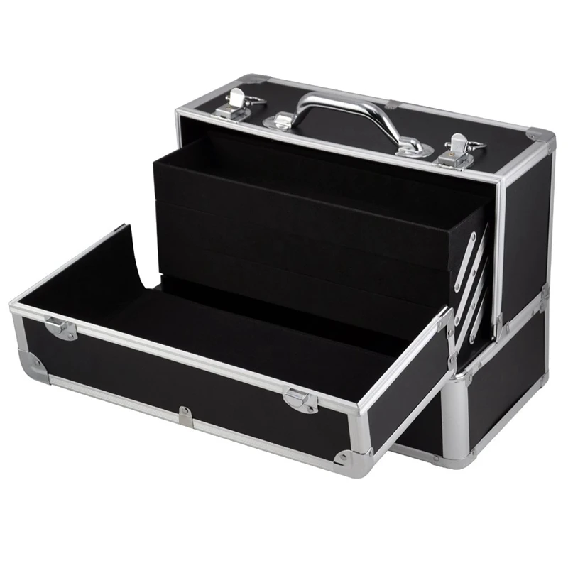 Large Space Storage Beauty Box Make up Jewelry Cosmetic Vanity Case Cosmetic Box(Black)
Large Space Storage Beauty Box Make up Jewelry Cosmetic Vanity Case Cosmetic Box(Black)