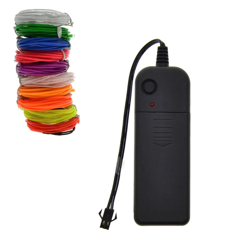 3V inverter EL Wire Neon Glowing Strobing Electroluminescent Halloween Christmas Dance Party Decor striping Light DIY wire
3V inverter EL Wire Neon Glowing Strobing Electroluminescent Halloween Christmas Dance Party Decor striping Light DIY wire