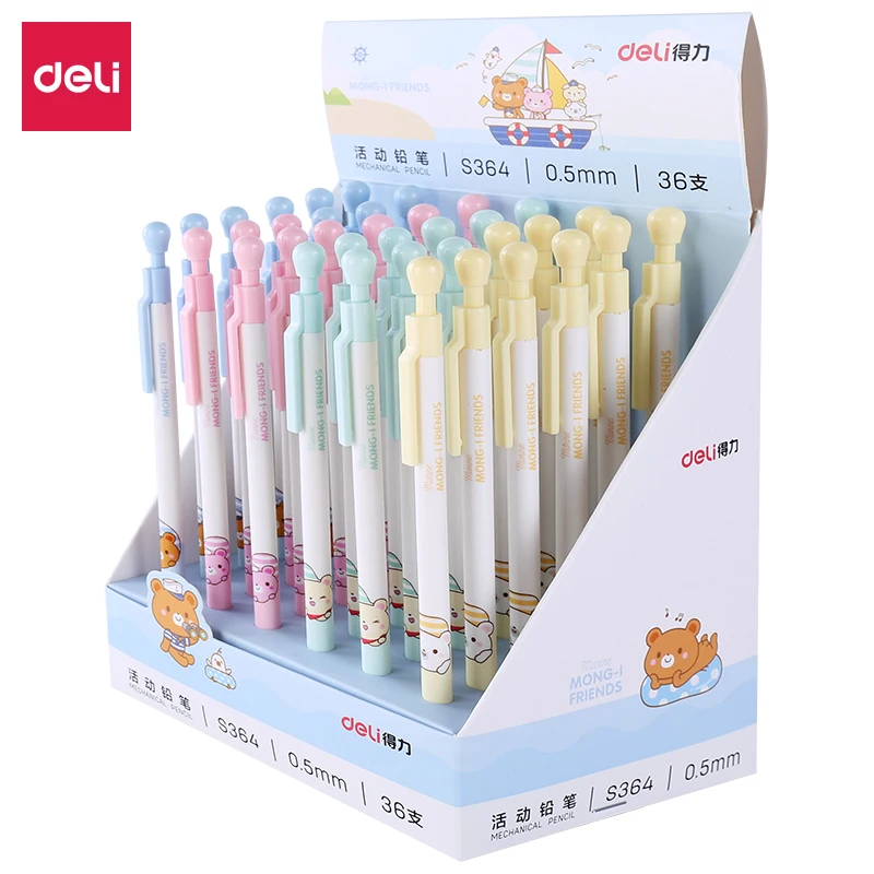 Deli kawaii mechanical pencils 0.5mm 36pcs cute rilakkuma automatic pencils for school office supplies stationery free shipping
Deli kawaii mechanical pencils 0.5mm 36pcs cute rilakkuma automatic pencils for school office supplies stationery free shipping