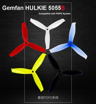 24 pcs / 12 pair Gemfan Hulkie 5055S 3 Blade cw ccw Propeller prop compatible 2205 brushless motor for FPV Racing Drone frame
24 pcs / 12 pair Gemfan Hulkie 5055S 3 Blade cw ccw Propeller prop compatible 2205 brushless motor for FPV Racing Drone frame