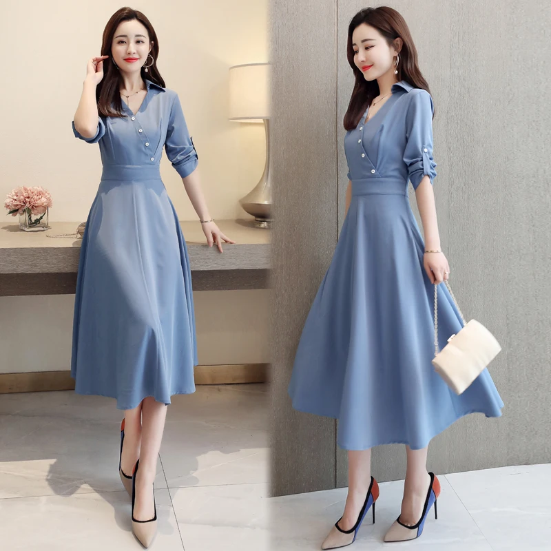 Spring New Midi Dress Vestido De Festa Vestido De Festa Office Lady Fashion Dress Elegant Ukraine Dress For Women Robes Femme
Spring New Midi Dress Vestido De Festa Vestido De Festa Office Lady Fashion Dress Elegant Ukraine Dress For Women Robes Femme