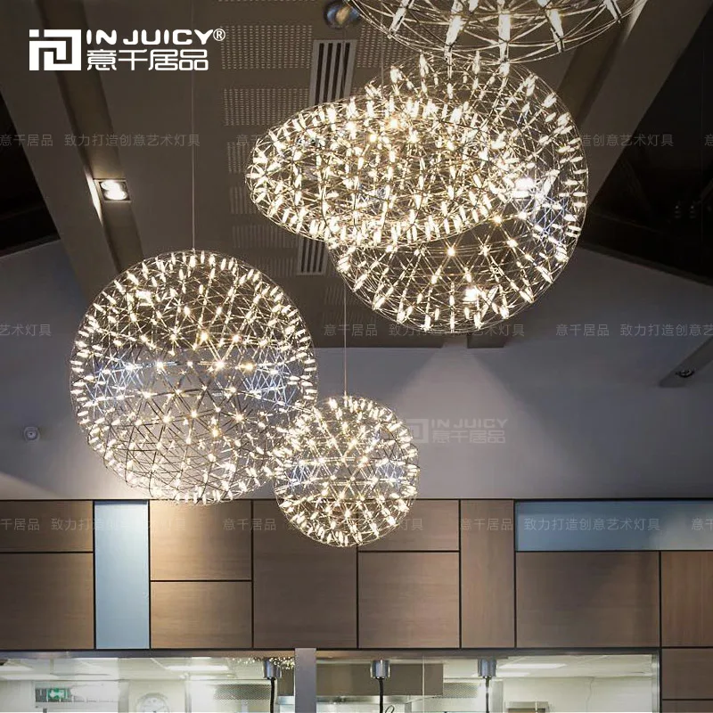 Nordic Loft Fireworks LED Stainless Steel DropLight Flute Pendant Cafe Dinning Room Hotel Restaurant
Nordic Loft Fireworks LED Stainless Steel DropLight Flute Pendant Cafe Dinning Room Hotel Restaurant