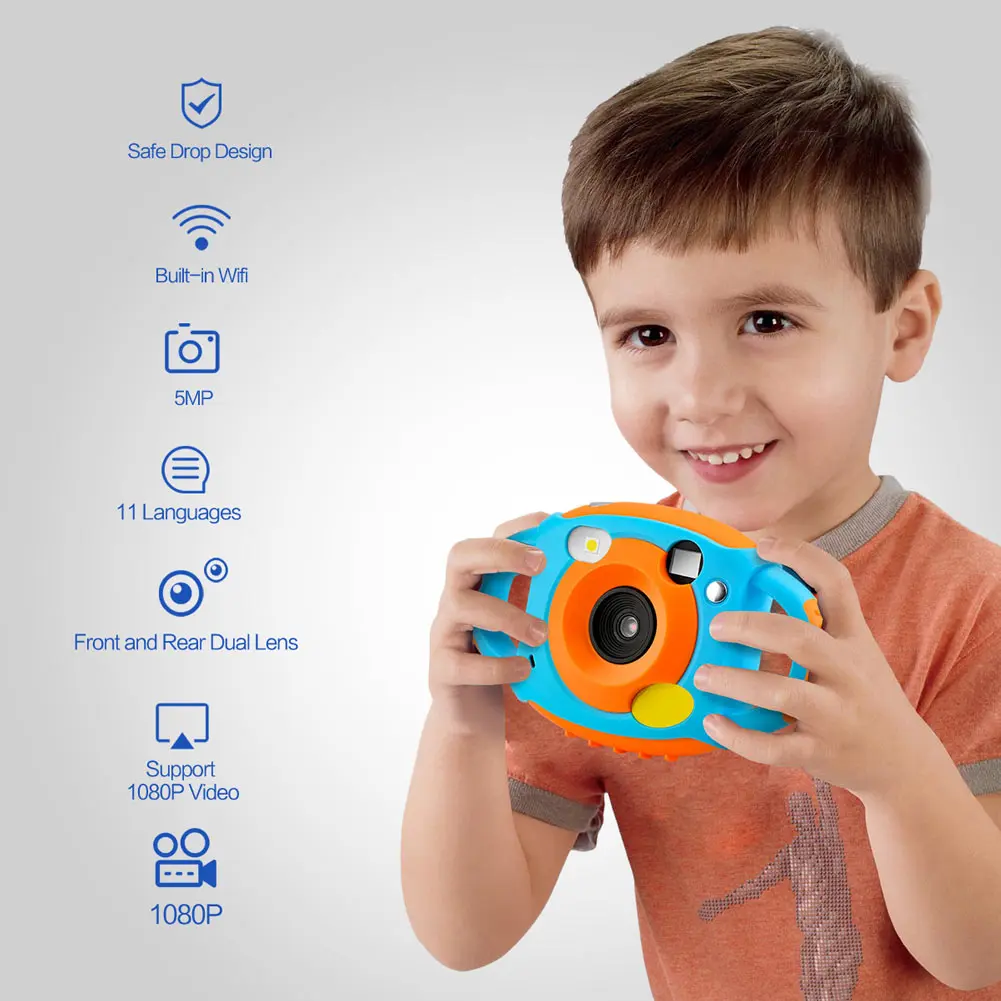 Newly Mini Kids Digital Camera Shockproof HD Screen Display Portable Gift for Children
Newly Mini Kids Digital Camera Shockproof HD Screen Display Portable Gift for Children