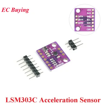 Acceleration Sensor LSM303C LIS3MDL 6DOF Three-axis Magnetic Feld Three-axis Acceleration Module 6DOF IIC I2C SPI Sensor Module
Acceleration Sensor LSM303C LIS3MDL 6DOF Three-axis Magnetic Feld Three-axis Acceleration Module 6DOF IIC I2C SPI Sensor Module