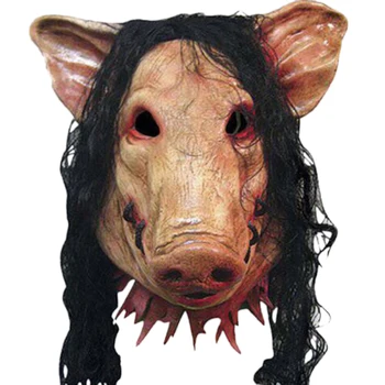 New Halloween Scary Masks Novelty Pig Head Horror with Hair Masks Caveira Cosplay Costume Realistic Latex Festival Supplies Ma
New Halloween Scary Masks Novelty Pig Head Horror with Hair Masks Caveira Cosplay Costume Realistic Latex Festival Supplies Ma