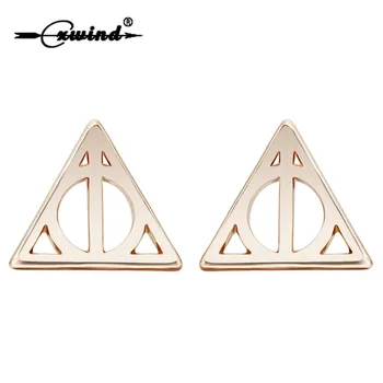 Cxwind Fashion Punk Man-Made Faux Geometric Earring Simple Deathly Hallows Luna Triangle Stud Earrings for Women Girl Fan Bijoux
Cxwind Fashion Punk Man-Made Faux Geometric Earring Simple Deathly Hallows Luna Triangle Stud Earrings for Women Girl Fan Bijoux