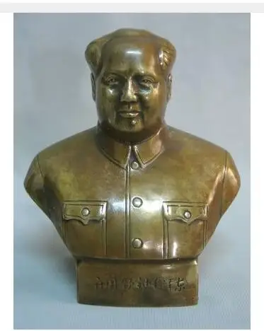 Фото Copper Brass craft CHINESE crafts decoration collectable Statue: Mao Zedong | Дом и сад