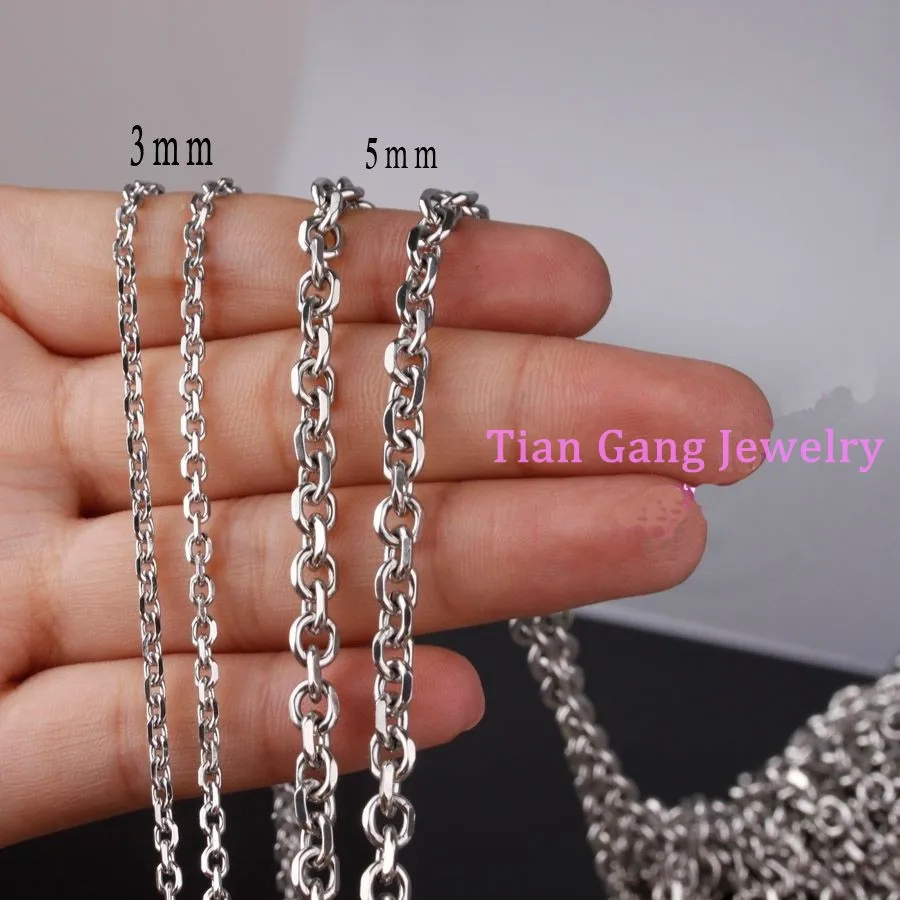 Wholesale 2/3/4/5mm New Fashion DIY Jewelry 316L Stainless Steel Silver Cross Chain Mens Womens Necklace In Bulk 5/10 Meter/Lot
Wholesale 2/3/4/5mm New Fashion DIY Jewelry 316L Stainless Steel Silver Cross Chain Mens Womens Necklace In Bulk 5/10 Meter/Lot