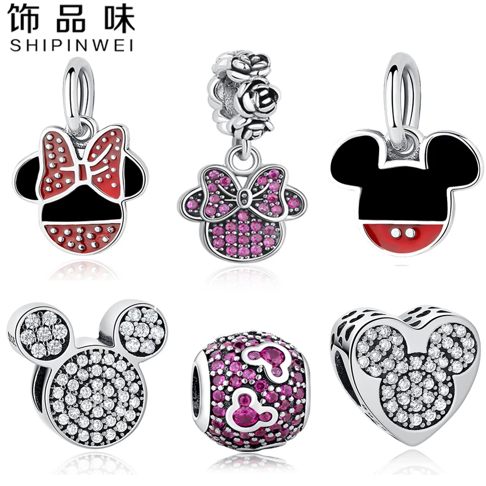 EVOJEW Authentic 925 Sterling Silver Charm Lovely Mickey&Minnie Crystal Heart Charm Fit Pandora Bracelet Necklace Jewelry
EVOJEW Authentic 925 Sterling Silver Charm Lovely Mickey&Minnie Crystal Heart Charm Fit Pandora Bracelet Necklace Jewelry