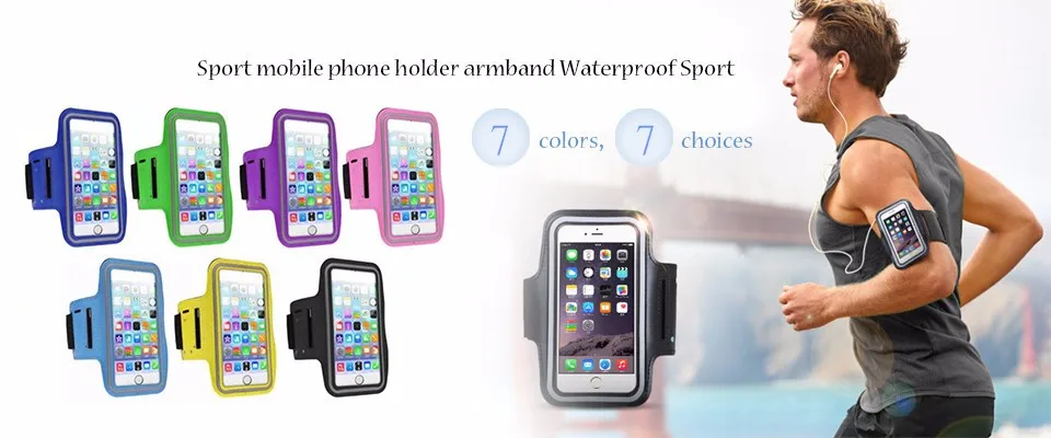sport mobile phone holder armband Waterproof Sport running Arm Band universal brassard telephone pour courir brazalete deportivo