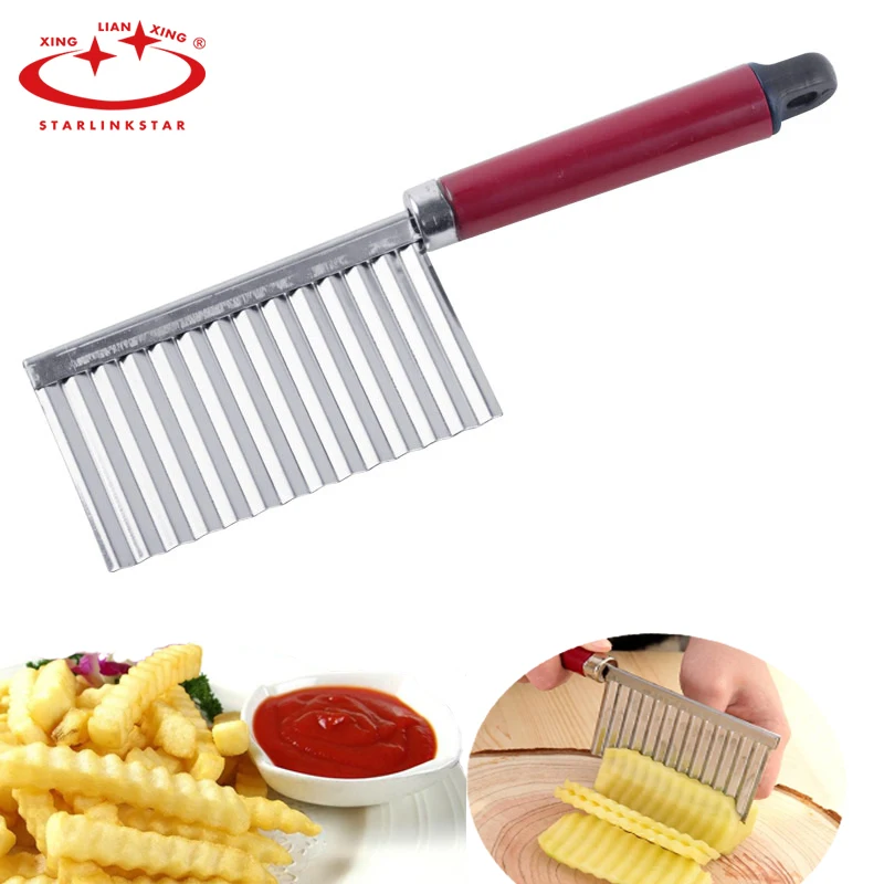 1PC Steel Potato Wavy Edged Stainless Knife Gadget Vegetable Fruit Potato Cutter Peeler Cooking Tools Kitchen Accessories Knives
1PC Steel Potato Wavy Edged Stainless Knife Gadget Vegetable Fruit Potato Cutter Peeler Cooking Tools Kitchen Accessories Knives