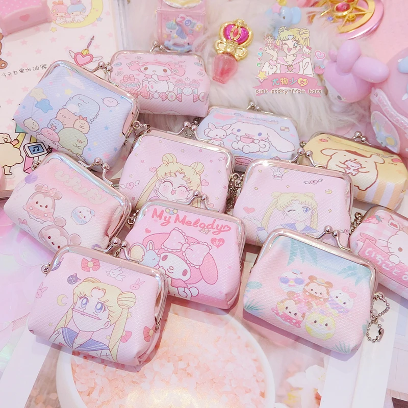 New Anime Sailor Moon cosplay Pink Mini Wallet Key Bag my melody Coin Case Snap Purse Pouch Stuffed Dolls Plush toys
New Anime Sailor Moon cosplay Pink Mini Wallet Key Bag my melody Coin Case Snap Purse Pouch Stuffed Dolls Plush toys