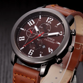 Relogio Masculino Marca Xinew Leather Strap Casual Quartz Watch Montre Homme Reloj Hombre Men Wristwatches 2018 Brand Original
Relogio Masculino Marca Xinew Leather Strap Casual Quartz Watch Montre Homme Reloj Hombre Men Wristwatches 2018 Brand Original