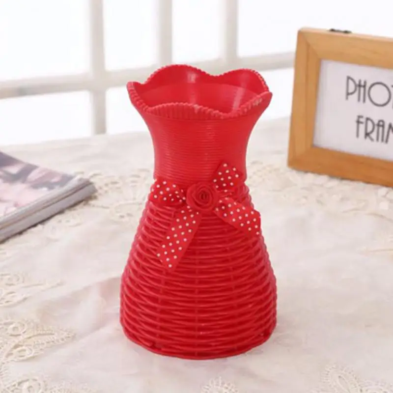 New Arrival Plastic Basket Vase Plum Blossoms Handmade Rattan Floral Fake Flower Vase Desktop Decor
New Arrival Plastic Basket Vase Plum Blossoms Handmade Rattan Floral Fake Flower Vase Desktop Decor