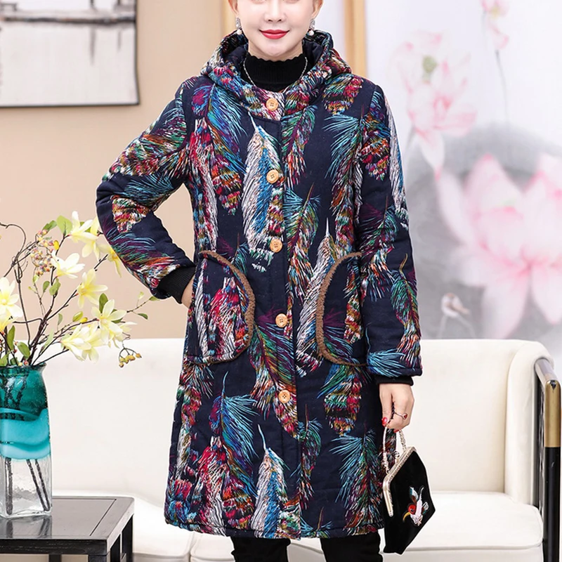 High quality fashion new autumn winter women's long section large size xl-6xl hooded straight plus velvet padded cotton coat w27
High quality fashion new autumn winter women's long section large size xl-6xl hooded straight plus velvet padded cotton coat w27
