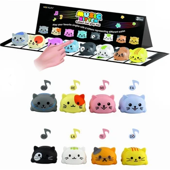 8Pcs/Set Baby Kids toy Musical Scale Touch Sensitive Cat Dog Electric Player Piano Funny Silicone Animals Educational Toy gifts 
8Pcs/Set Baby Kids toy Musical Scale Touch Sensitive Cat Dog Electric Player Piano Funny Silicone Animals Educational Toy gifts