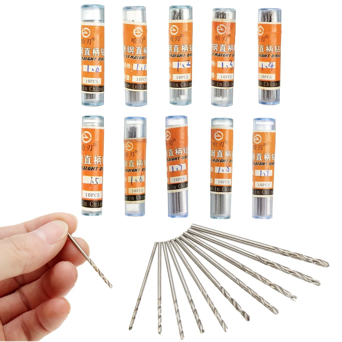 50PCS 0.6mm/0.8mm/1mm/1.5mm/2mm HSS Twist Drill Metric Drills Micro Drill Bits Metal Wood Plastic Aluminum Twist Drilling Kit
50PCS 0.6mm/0.8mm/1mm/1.5mm/2mm HSS Twist Drill Metric Drills Micro Drill Bits Metal Wood Plastic Aluminum Twist Drilling Kit