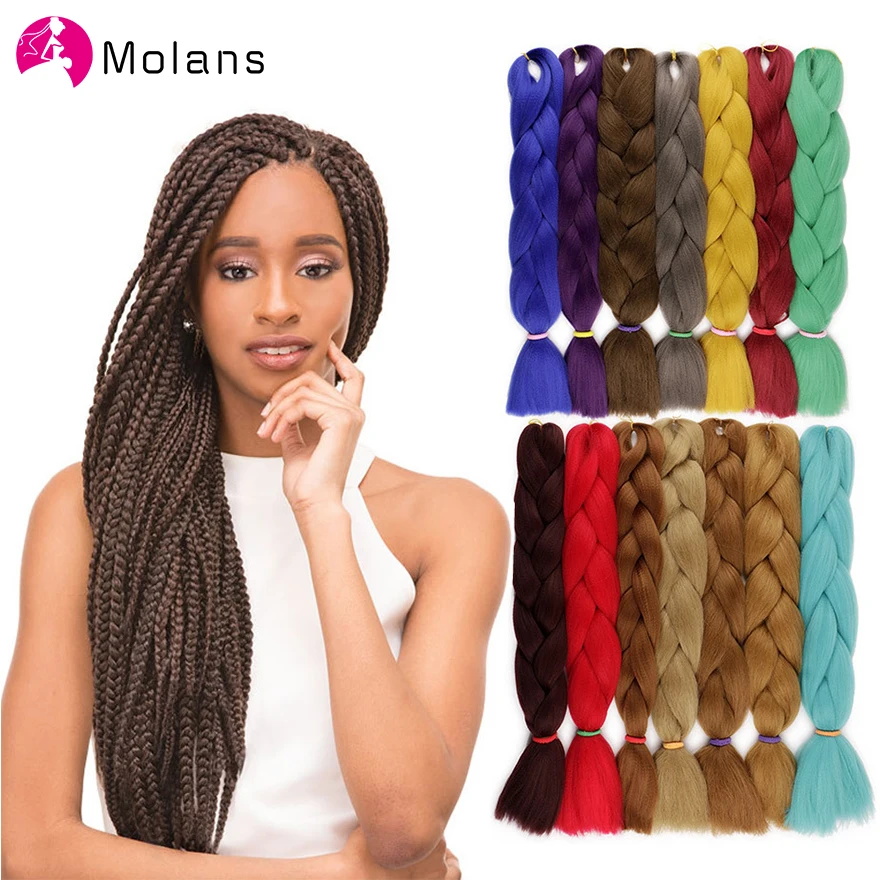 MOLANS 1 PC Chemical Fiber Braids Solid European Big Braid Wigs Women Hair Accessories Chic Charming Jumbo Braid Hair For Girls
MOLANS 1 PC Chemical Fiber Braids Solid European Big Braid Wigs Women Hair Accessories Chic Charming Jumbo Braid Hair For Girls